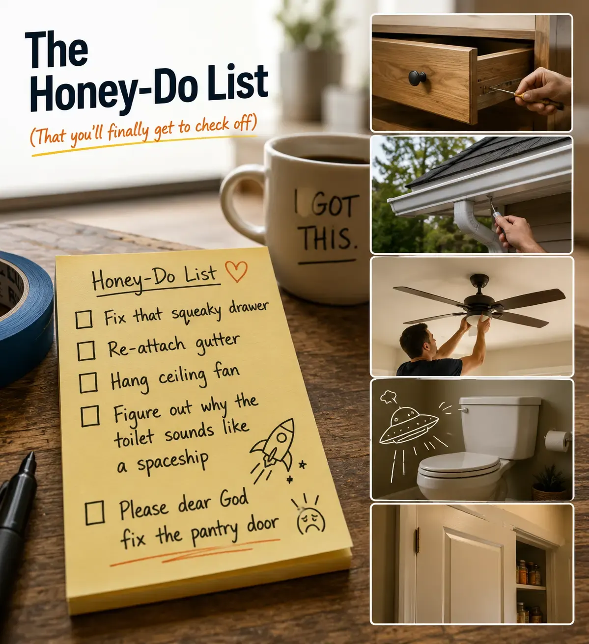 Drywall repair work for a honey-do list